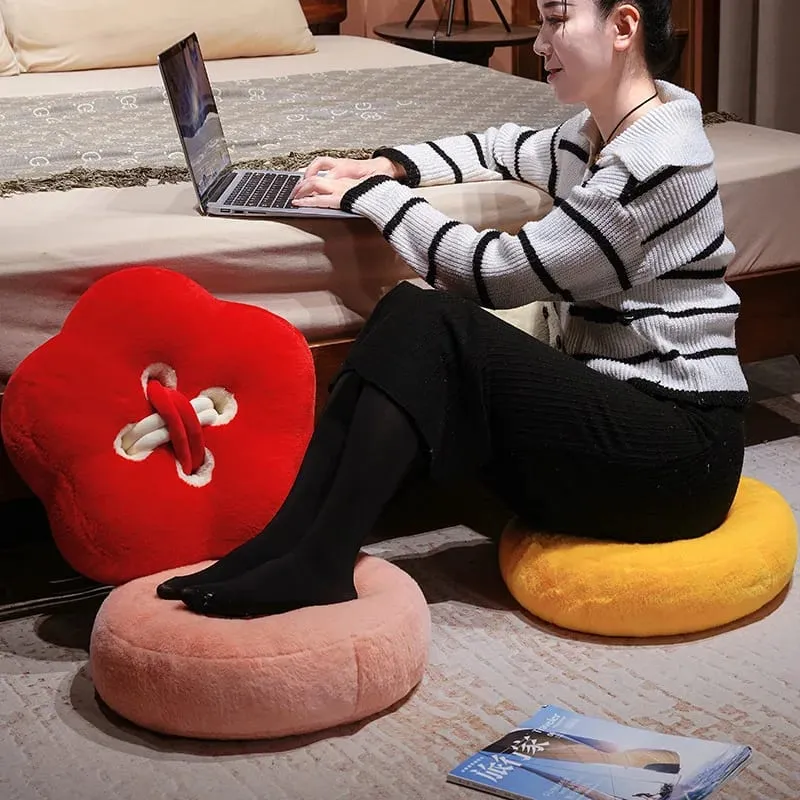 Button Plush Toys Flower Heart-shaped Stuffed Pillow Home Decor 40/45cm Soft Sofa Cushion Throw Pillow Birthday Surprise Gifts — image 8