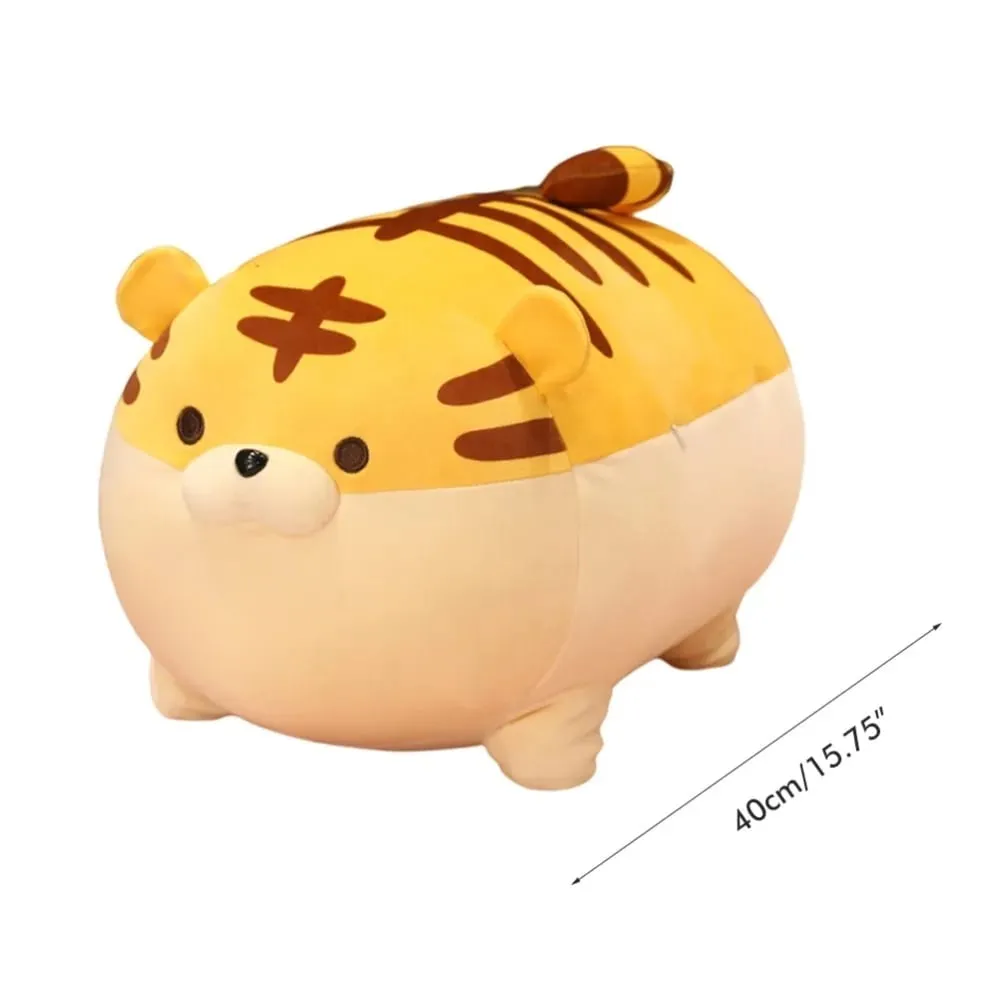 Creative Down Cotton Plush Pillow Cute Cartoon Stuffed Doll Soft Plush Tiger Plush Toy Daily Leisure