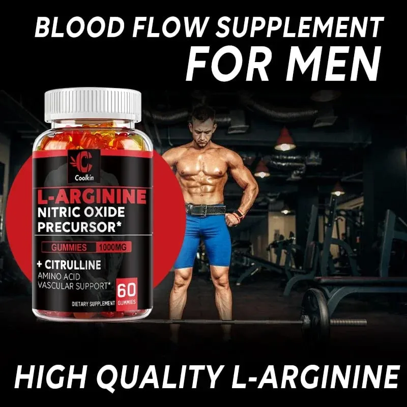 L-Arginine Supplement - for Energy Strength and Endurance Support During Exercise | Muscle Mass Non-GMO