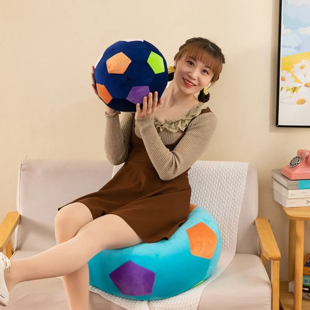 Creative Simulation Basketball High Quality Stuffed Sports Ball Stuffed 22cm Soft Football Pillow Girl Boy — image 6