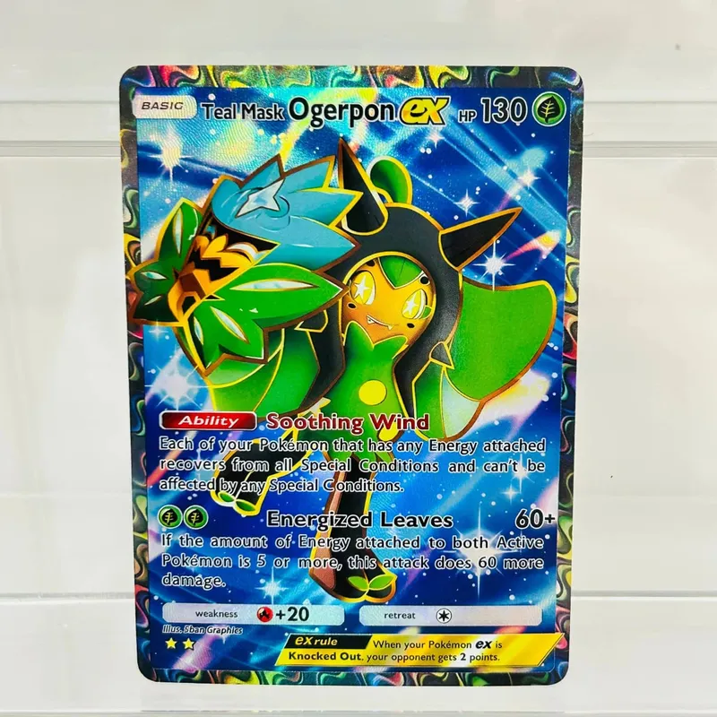 Mimikyu ex English Version Collectible Grade DIY Foil Texture Nice Condition Premium Anime Collection Cards
