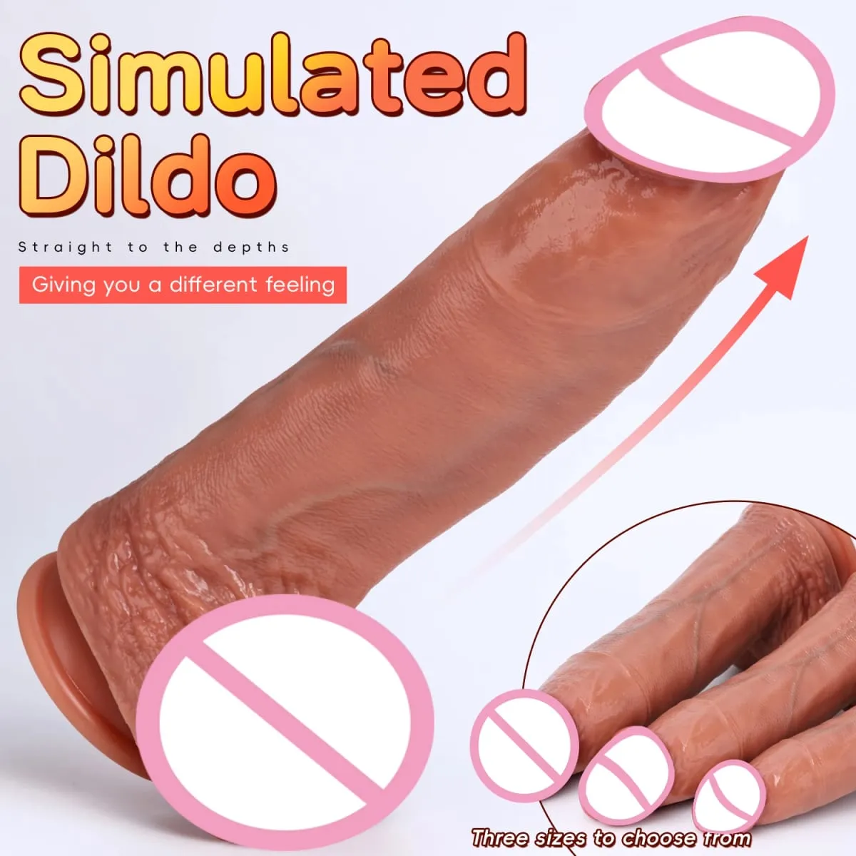 3ขนาดสมจริงXXLหนาอวัยวะเพศชายซิลิโคนDildoอวัยวะเพศชายช่องคลอดMasturbationดูดถ้วยDickผู้หญิงAnal Sex Toys 18