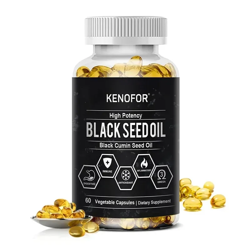 Black Seed Oil 500 Mg - Cold Pressed Nigella Sativa Capsules - Non-GMO Gluten Free for Overall Health Support