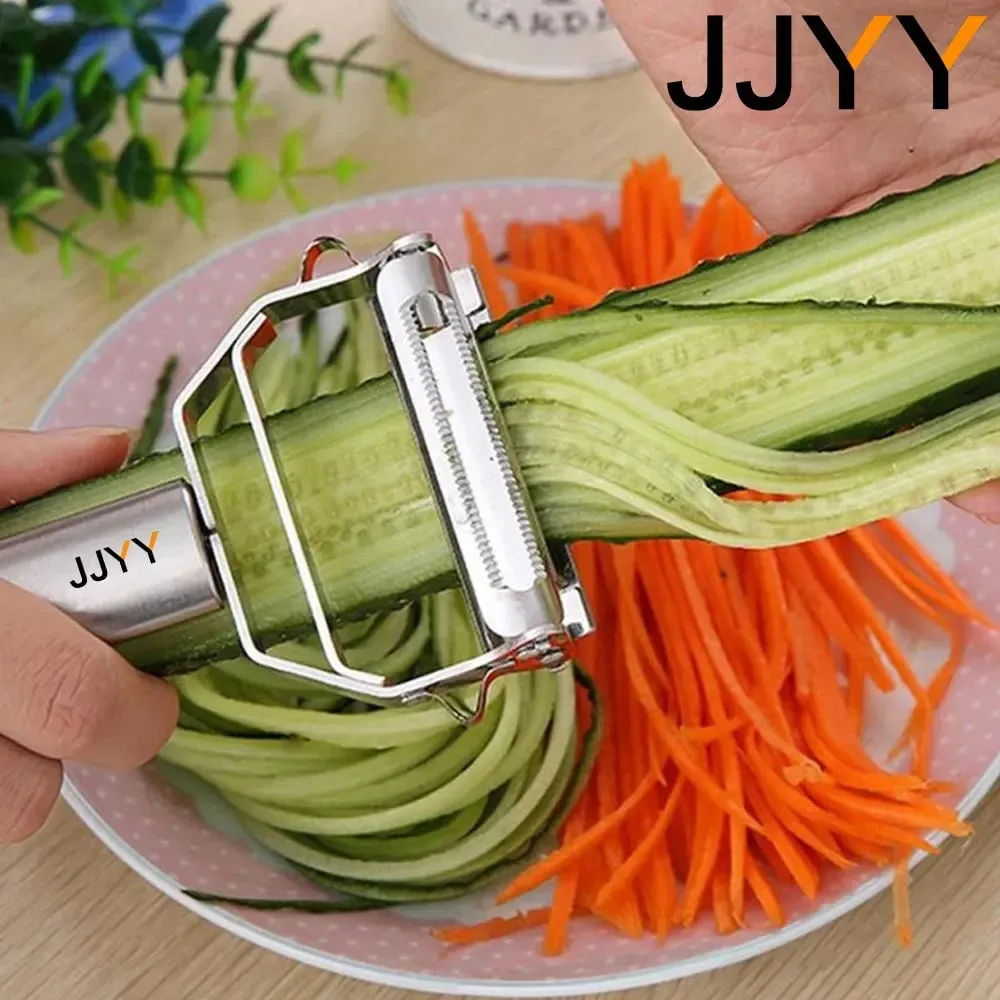 Râpe à carottes et concombres en acier inoxydable de haute qualité, cuisine multifonctionnelle, éplucheur de légumes et de fruits, trancheuse de légumes