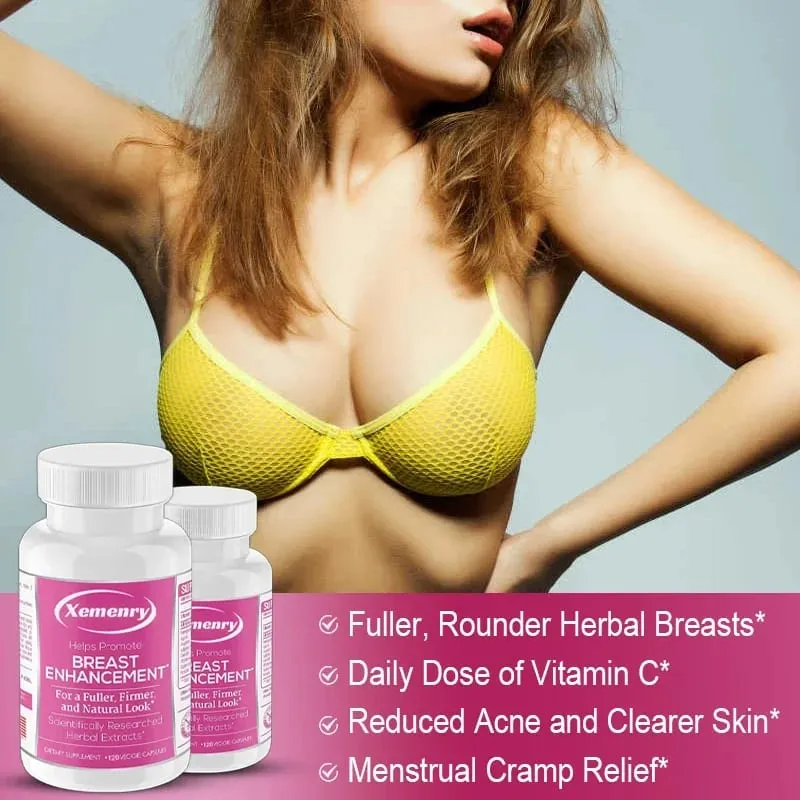 Supplement voor borstvergrotingscapsules - Vitamine C Fenegriek Angelica Chasteberry - Voller formaat Heldere huid Gelukkiger humeur — image 7