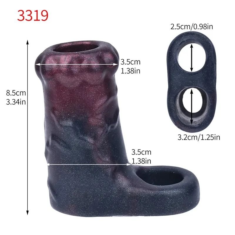 Realistický rukáv na penis s vysokým pasem насадка на член Pásek na duté dildo kalhotky Silikon Dick Extender sexuální hračka pro muže — image 8