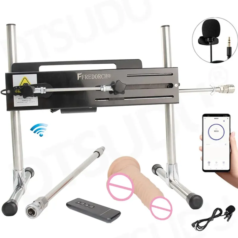 Dildo-Automatic Woman Sex Machine with Dildo Accessories Quick Air Masturbation Machine 120 Watt Power Telescopic Sex Toys — image 10