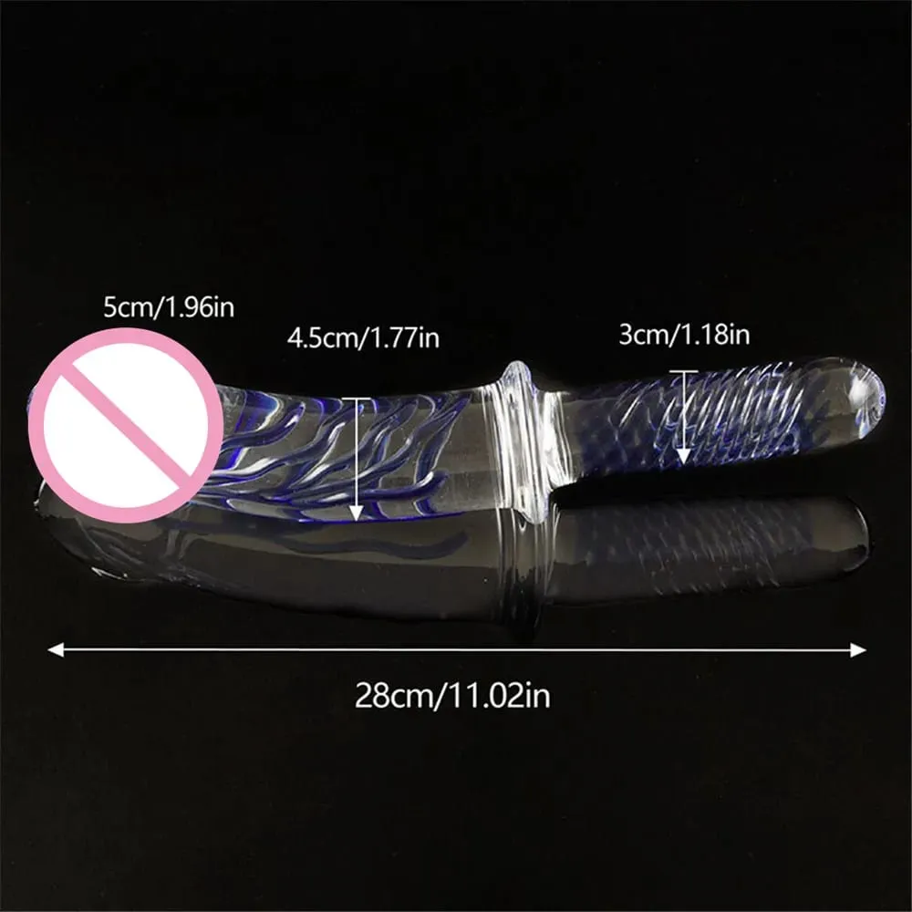 Grand gode en verre de cristal, gros Plug Anal, jouet sexuel pour femmes, Massage vaginal pour Masturbation féminine, pénis, point G, Clitoris, hommes adultes