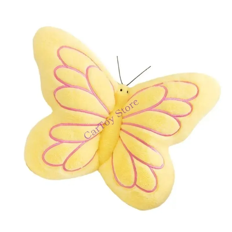 Plush Butterfly Cushion with Soft Cover Cotton Fill and Butterfly for Chair Sofa Bed and Lounge Seating
