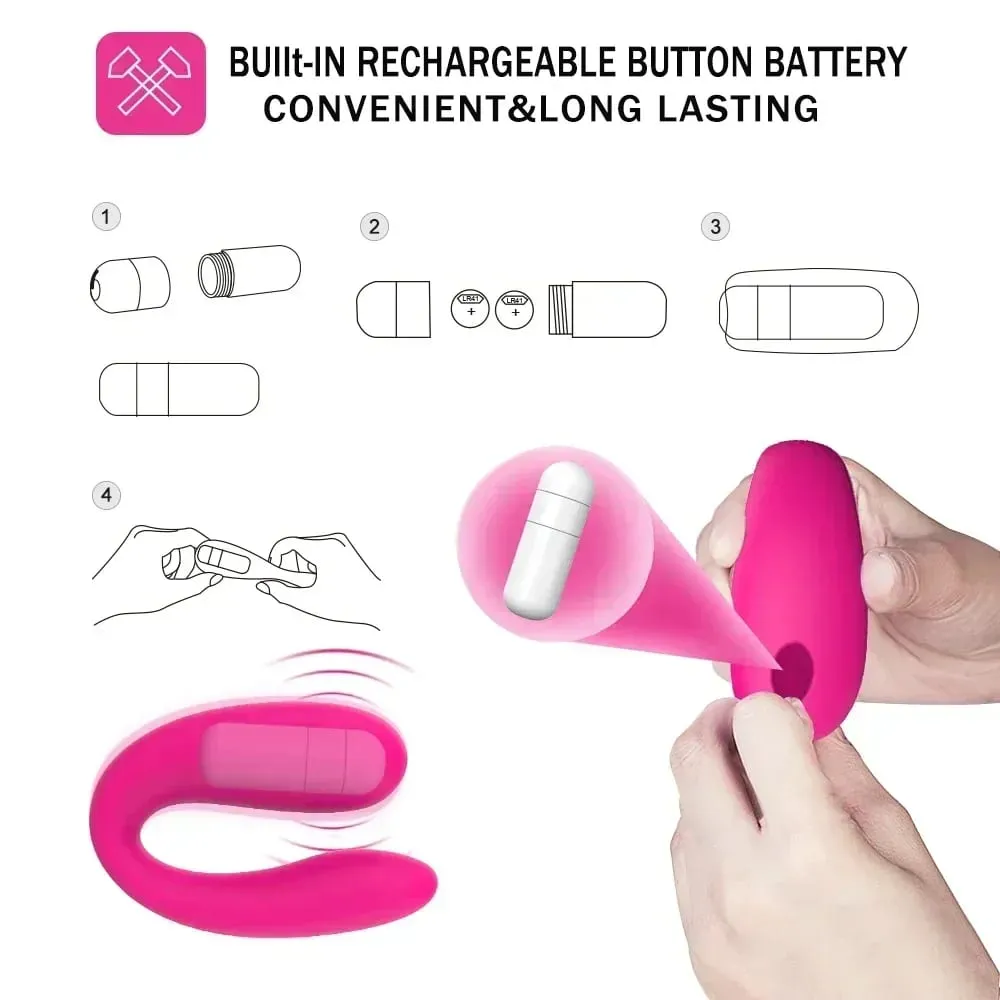 Stimulateur clitoridien en forme de U, vibrateur Vaginal Portable pour femme, masseur de point G, petit vibrateur à balle puissant, jouets sexuels portables