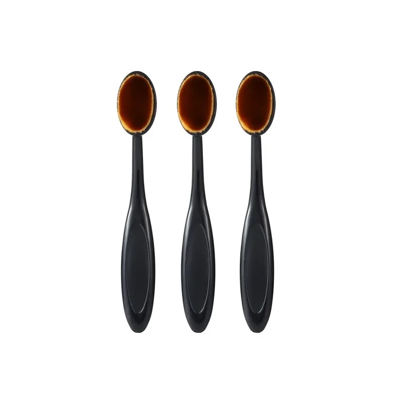 1/3PCS Pennello per fondotinta grande Spazzolino a forma di trucco Strumenti per il trucco Ottieni velocemente anche l'applicazione di creme e polveri Cosmnetic — image 7
