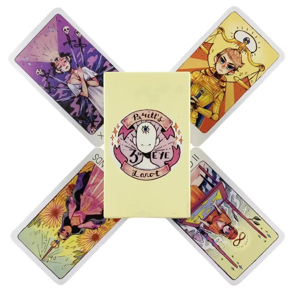 Hot Sell Deck Britt's Third Eye Tarot Card Oracle Friends Party Board Game Divination Fate