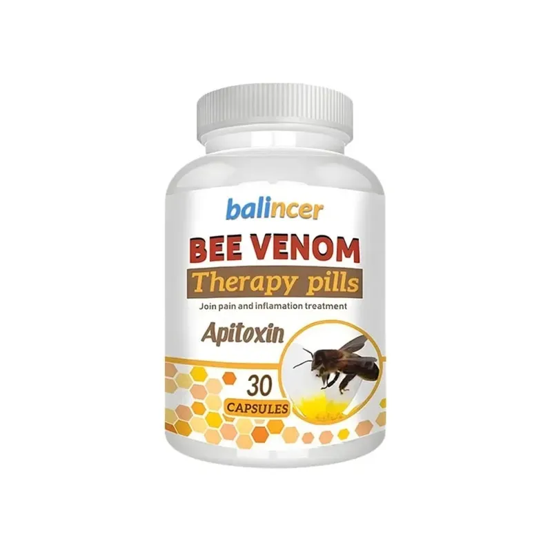 Bee Venom Extract Capsules - Relieves Joint Pain Promotes Bone Health Support Immunity