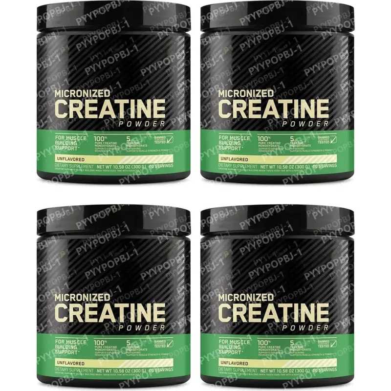 Micronized Creatine Monohydrate Pure & Unflavored Powder for Muscle Building Strength Power & Recovery Support Adults 300g
