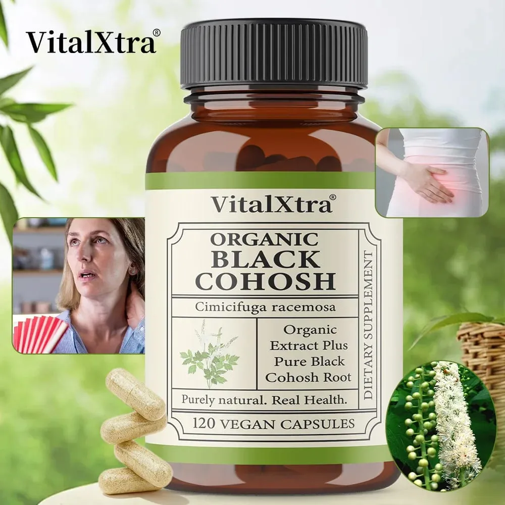 Black Cohosh Root Regulates Endocrine Function Improves Sleep Quality Relieves Menopausal Symptoms Help Cardiovascular Health — image 1