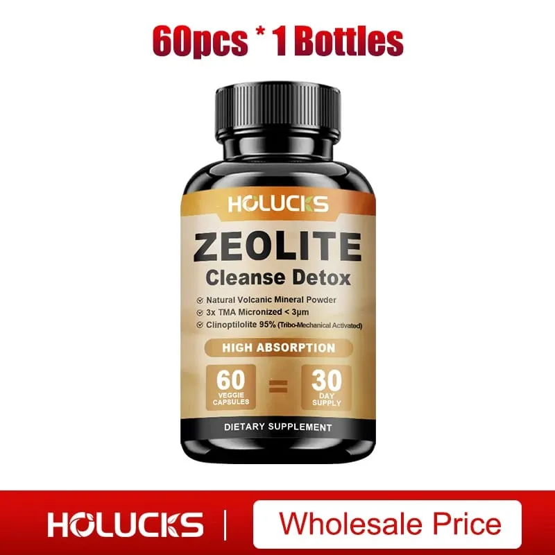 Zeolite Cleanse Detox Supplement Supports Kidney Repair Full Body Liver & Colon Detox for Mental Clarity & Focus
