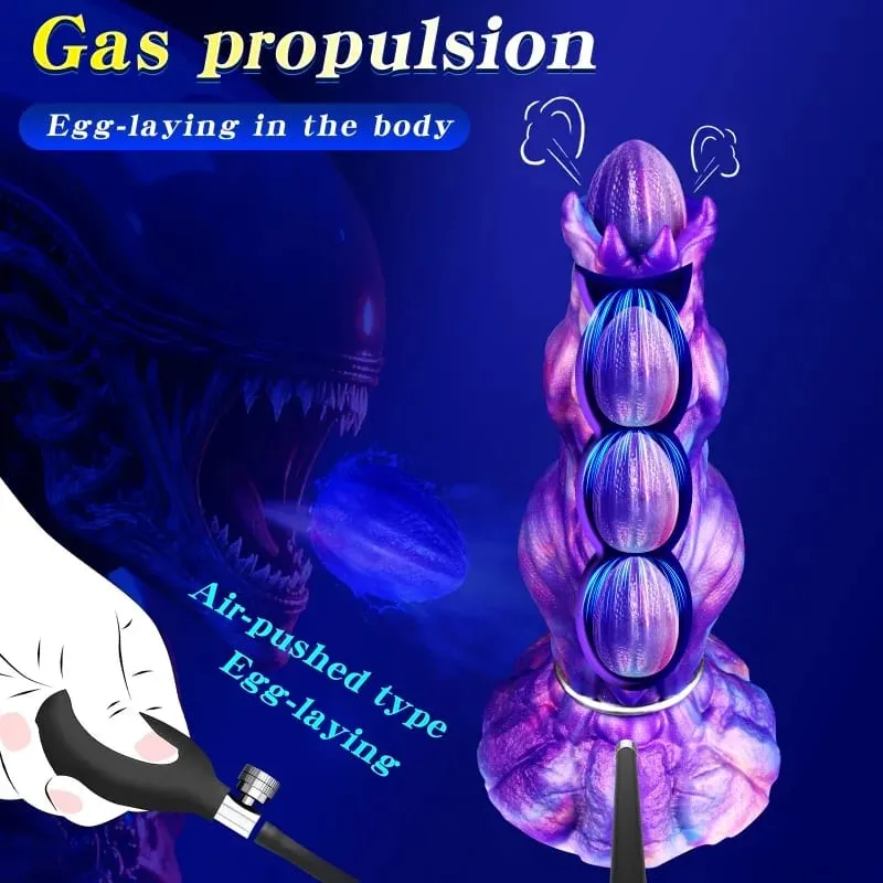 Newly Developed Ovipositor Toy Inflatable Anal Plug Vaginal Laying Eggs Fantasy Knot Dildo Sex Toys For Women Men Adult Games
