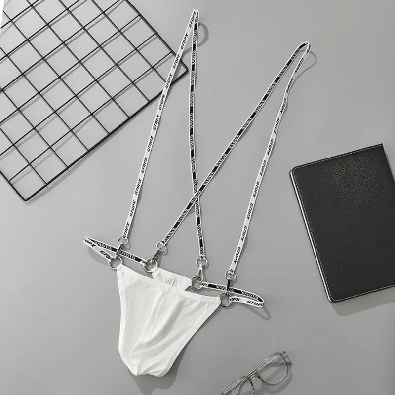 Men Leotard Thongs Briefs Strap Bikini Soft Underwear For Man Bodysuit Breathable Underpants Bandage Lingerie Men's Underpants