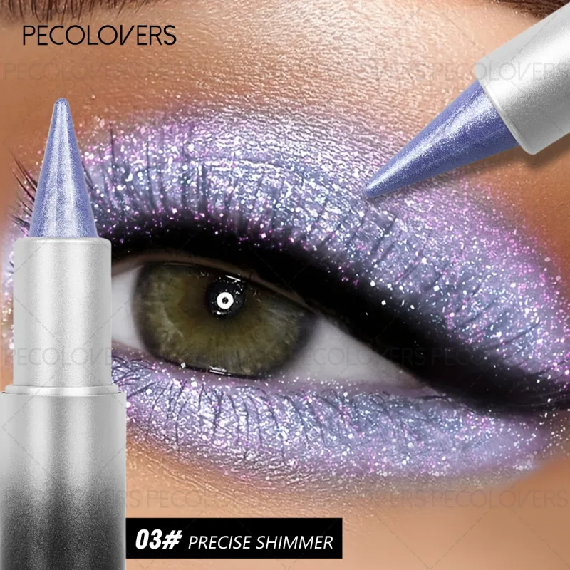 1 Pc Monochromatic Glitte Shiny Eyeshadow Pen & Eyeshadow Stick Beautiful Eye-cathing Eye Makeup Look Perfect Gifts