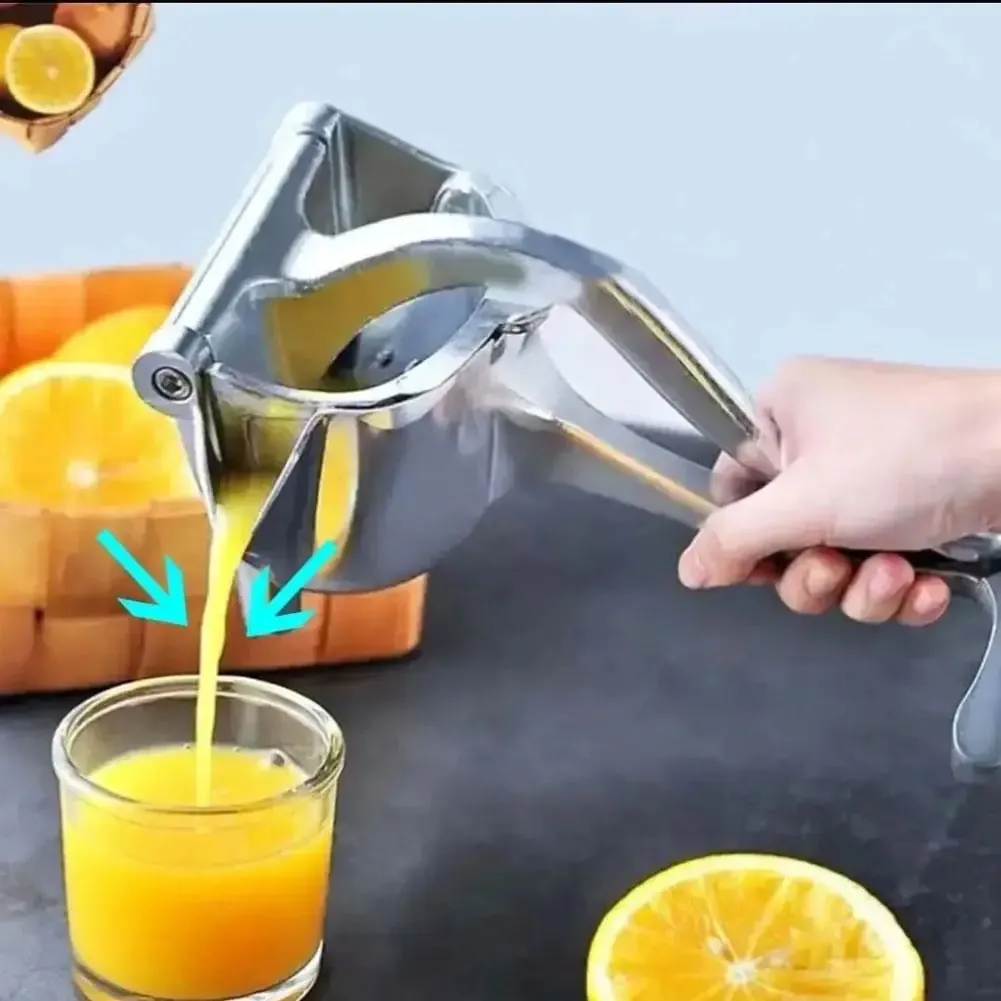 Fruit Juice Squeezer Heavy-Duty Metal Easy Manual Citrus Press Juicer Ergonomic Handle Durable Lemon Squeezer for Fresh Juice