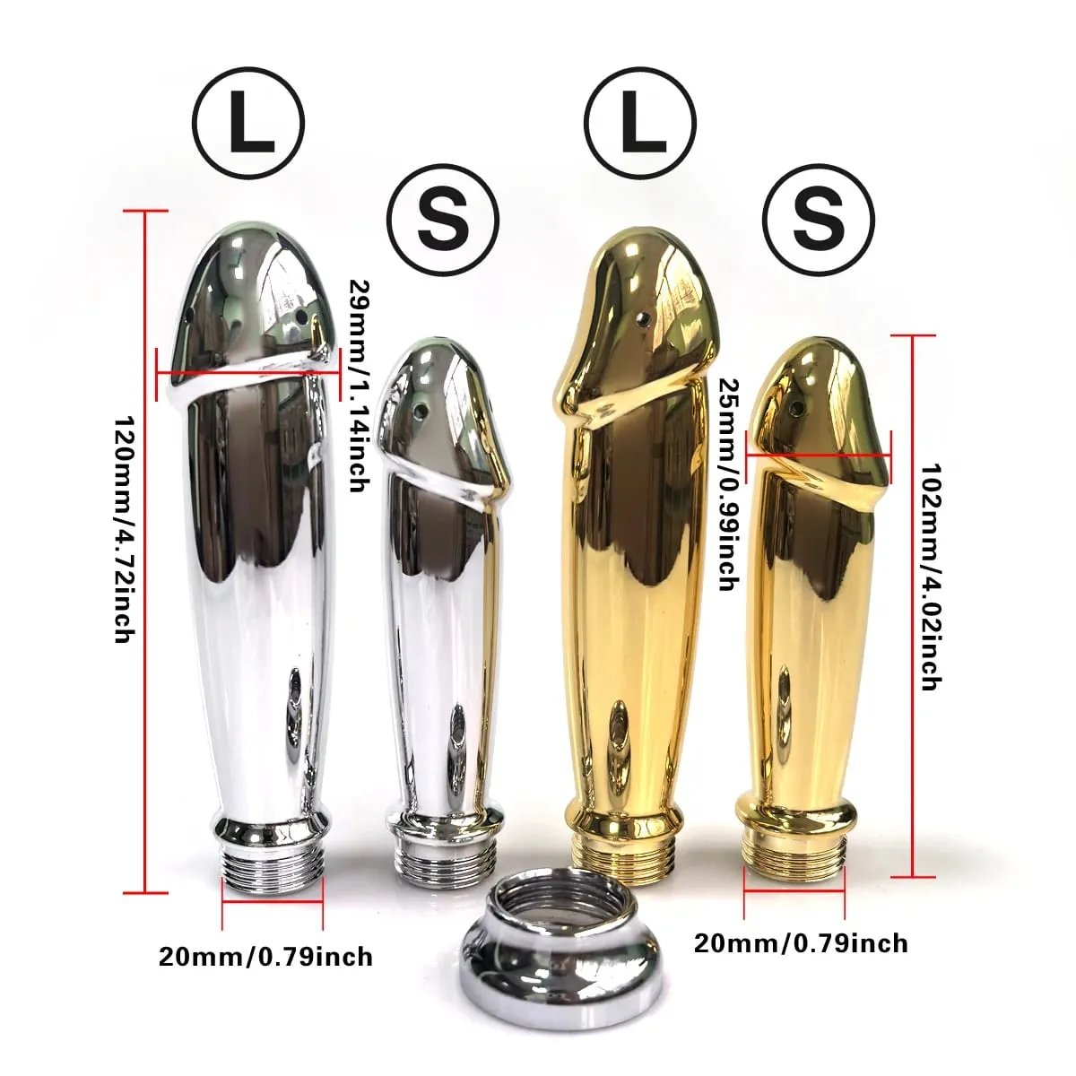ABS anal vaginal douche Conversion head for outdoor use Posterior chamber irrigation multi-function plug-in shower sex toys — image 3