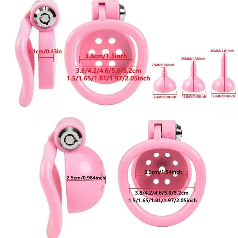 Male Penis Chastity Cage Plug Set Small Chastity Cage 5 Cock Rings With 3 Urethral Plugs Penis Bondage Slave Man Sex Toy