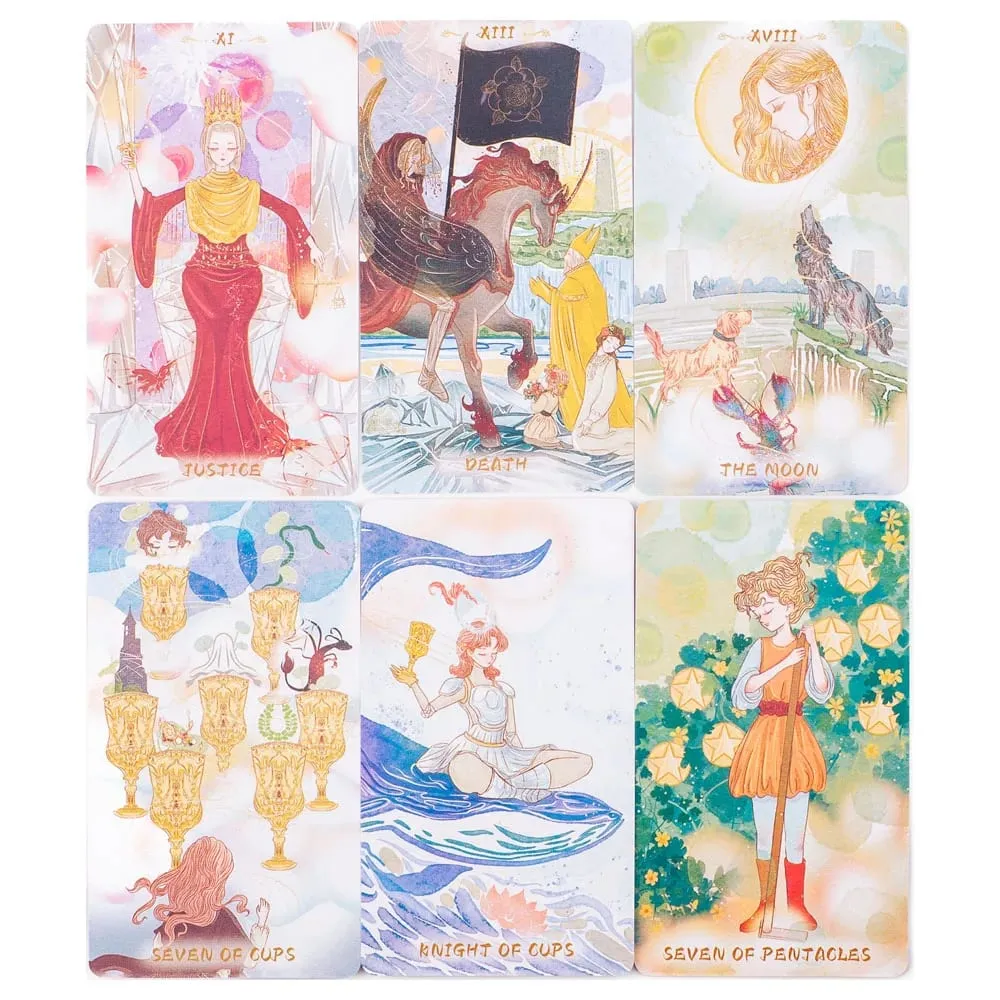 Serenity ROMANTIC REVIVAL BEGINS 80Pcs Fate Divination Tarot Cards FortuneTelling Card Games Party Board Game 10.3*6CM — image 5