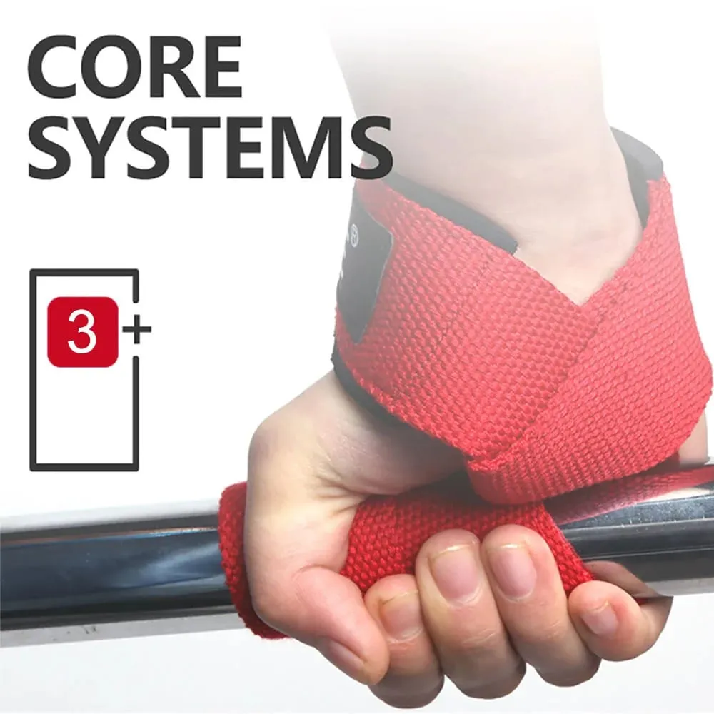 1 Pair Weightlifting Wrist Straps Strength Training Adjustable Non-slip Gym Fitness Lifting Strap Wrist Support Sports Grip Band