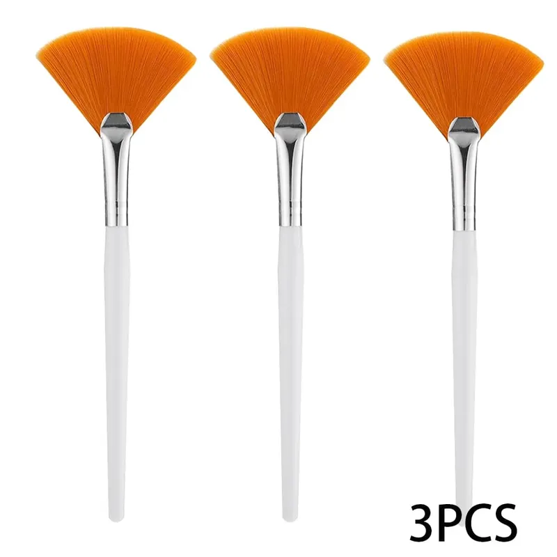 3/9/15 Pieces Facial Fan Mask Brushes Soft Mask Brush Applicator Esthetician Facial Mask Brushes For Women Girls Cosmetic Tools — image 10