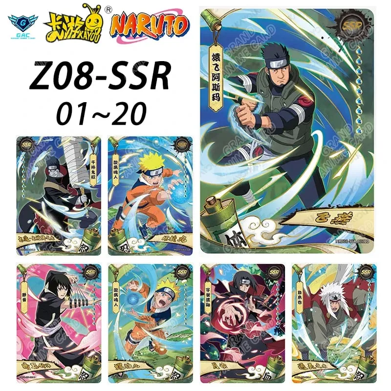 Kayou Naruto New T4W8 T2W9 Anime Rare Card Full Series ASP BP PU HR AR CR MR UR Complete Set Anime Collection Card Kids Toy Gift — image 19