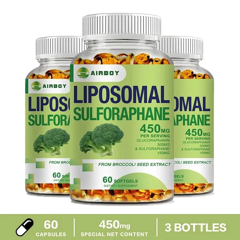 Liposomal Sulforaphane 450mg - Antioxidant Heart Supplement Immunity Boosting