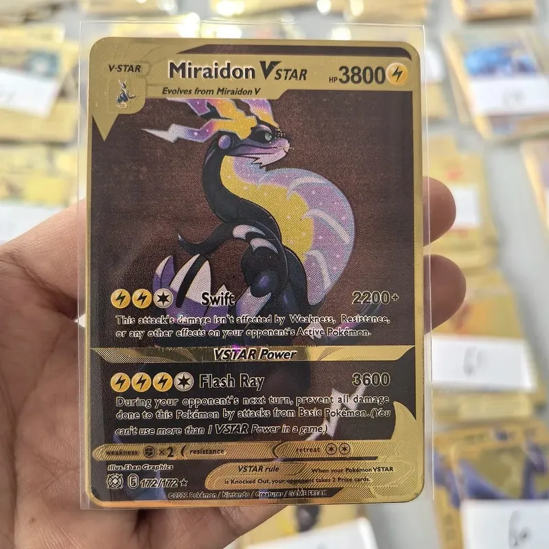 10000HP Charizard Vmax Pokemon Cards Metal English Card Arceus GX Vstar V Golden Limited Kids Gift Game Battle Collection Cards