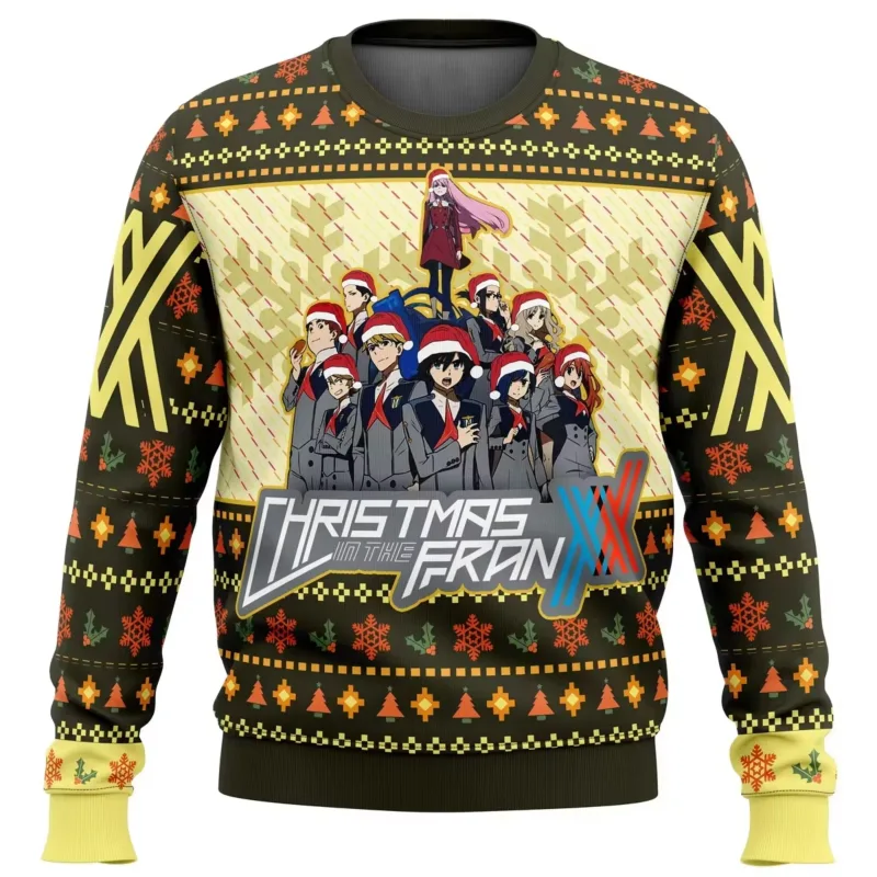 Anime One Piece Luffy Christmas Ugly Sweater 3D Sweatshirt Tops Autumn Winter Cosplay Santa Claus Pullover Sweaters Gift — image 3