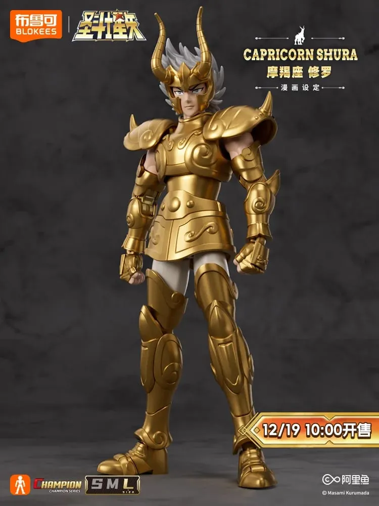 In Stock BLOKEES Saint Seiya CLASSIC CLASS Gold Saint Virgo Shaka Pisces Aphrodite Andromeda Cygnus EX Gold Assembled Model Toys — image 3