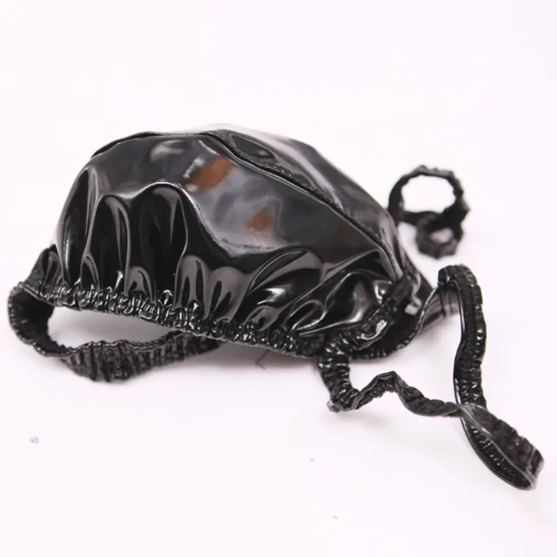Latex Leather Thongs For Men Black Mens G-string Glossy Finish PU Polyester Spandex 15 PU 72 Polyester 13 Spandex