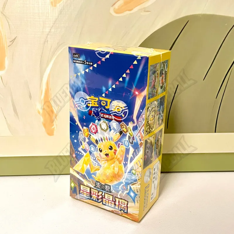 Orijinal pokemon Scarlet Menekşe Mücevher Paketi Vol6 Ince Kutu TCG Tahsil Savaş Ticaret Kartları Basitleştirilmiş Çince Versiyonu Oyuncaklar Hediye — image 2