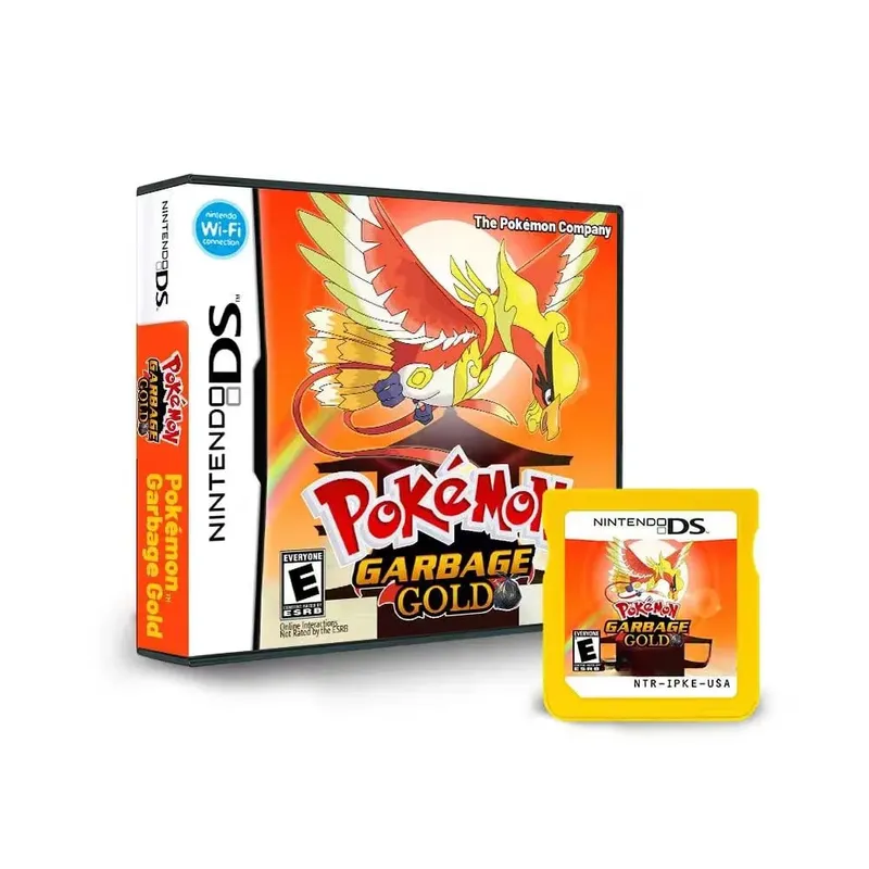 Anime Pokemon Series NDS Game Cartridge Video Game Console Moemon Silver Yellow KAIZO MoonBlack2 Hobby Collection Gifts Toys
