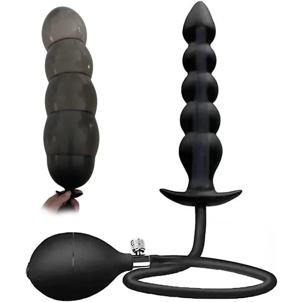 Anal Expander Expand Uppblåsbar Anal Plugg Överdimensionerad lavemang Training Butt Plug Butt Dilator Ass Prostata Sexleksak för män Kvinnor — image 7