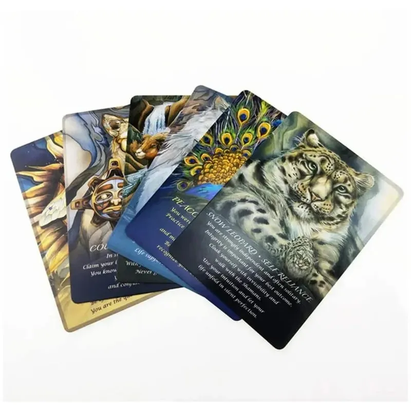 Esprit des animaux cartes Oracle A 52 cartes de tarot jeu de cartes édition Divination Borad famille femmes fête jouant à des jeux de table