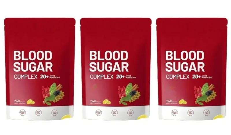 Blood Sugar Complex Supplement 240 Softgels Contain Multivitamin & Cinnamon bitter Gourd 20 Herbs Extract Support Daily Health