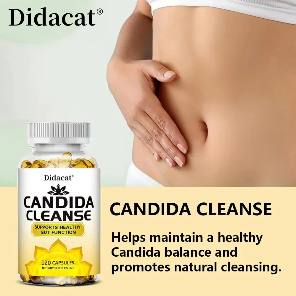 Candida Cleanse-contém ervas naturais e probióticos para apoiar a função intestinal saudável e a saúde imunológica, adequado para unissex — image 5