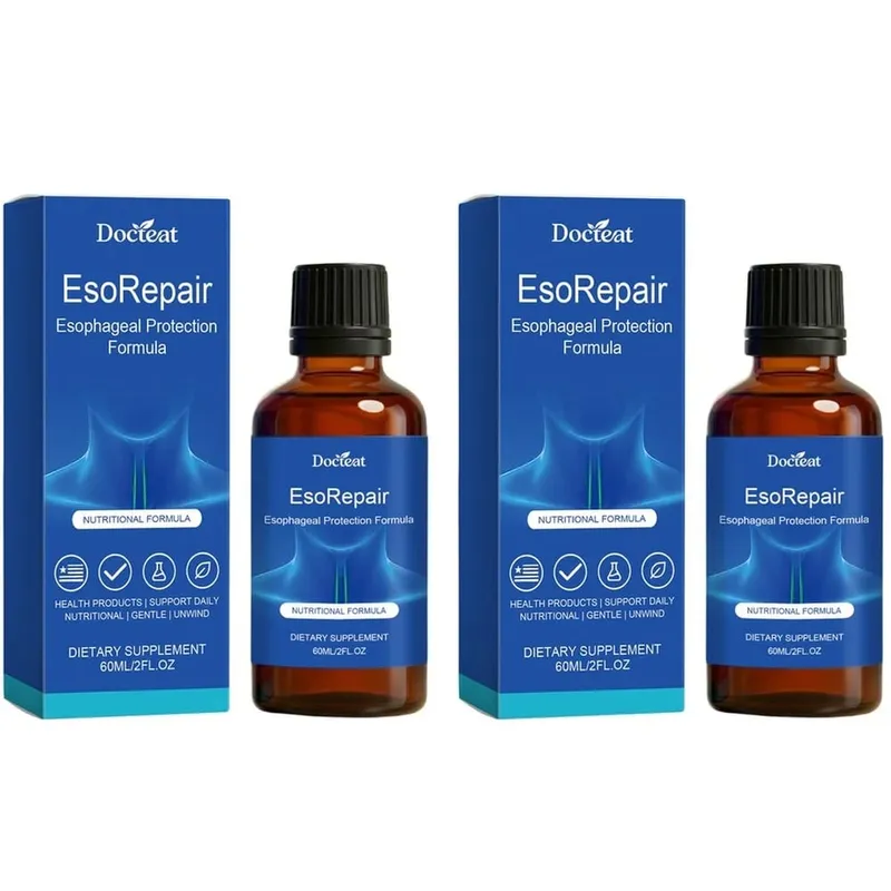 Docteat Esophageal Protection Liquid with Vitamin C Vitamin E Vitamin B6 Aloe Vera Extract Licorice Root Extract Formula 60 ML