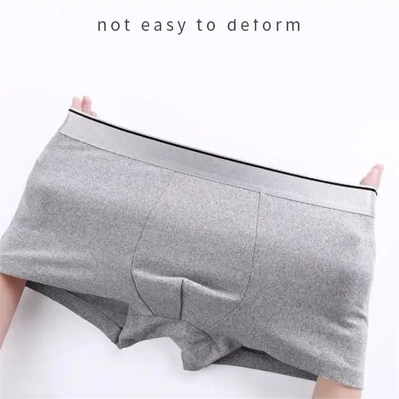 8Pcs Men's Underwear Solid Color Sexy Shorts Men's Boxer Shorts Milk Silk Fabric Soft Breathable Men Fashion Large Size XL-5XL