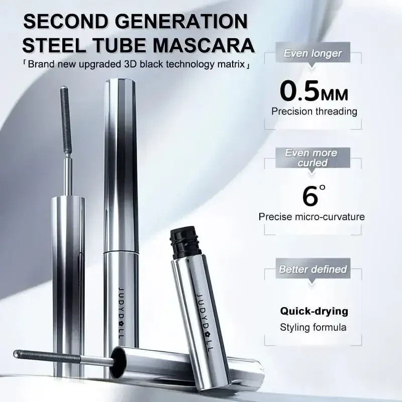 Judydoll Lashes Mascara מסקרה עמיד למים משי סיבי מסקרה שחור ארוך מתולתל תוספות ריסים סקסיות איפור עיניים קוסמטיקה