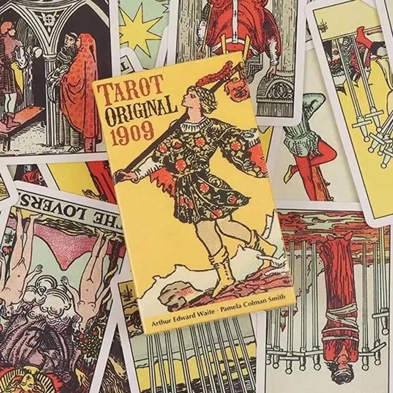 The Rider Waite Smith 1909 Tarot Cards Oracle Deck for Beginners English Spanish Classic Divination Edition Play Game