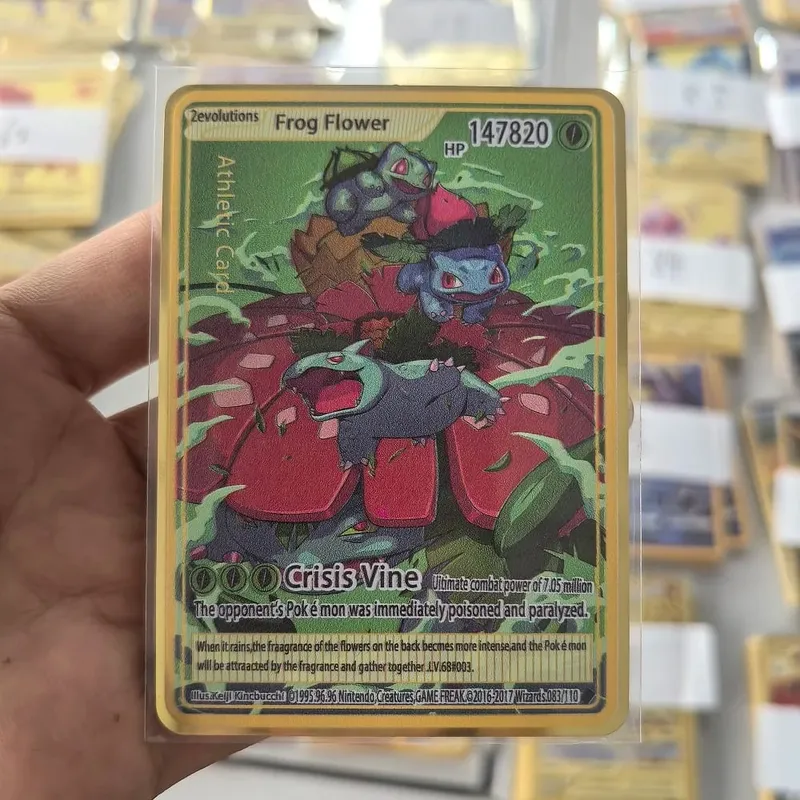 10000HP Charizard Vmax Pokemon Cards Metal English Card Arceus GX Vstar V Golden Limited Kids Gift Game Battle Collection Cards