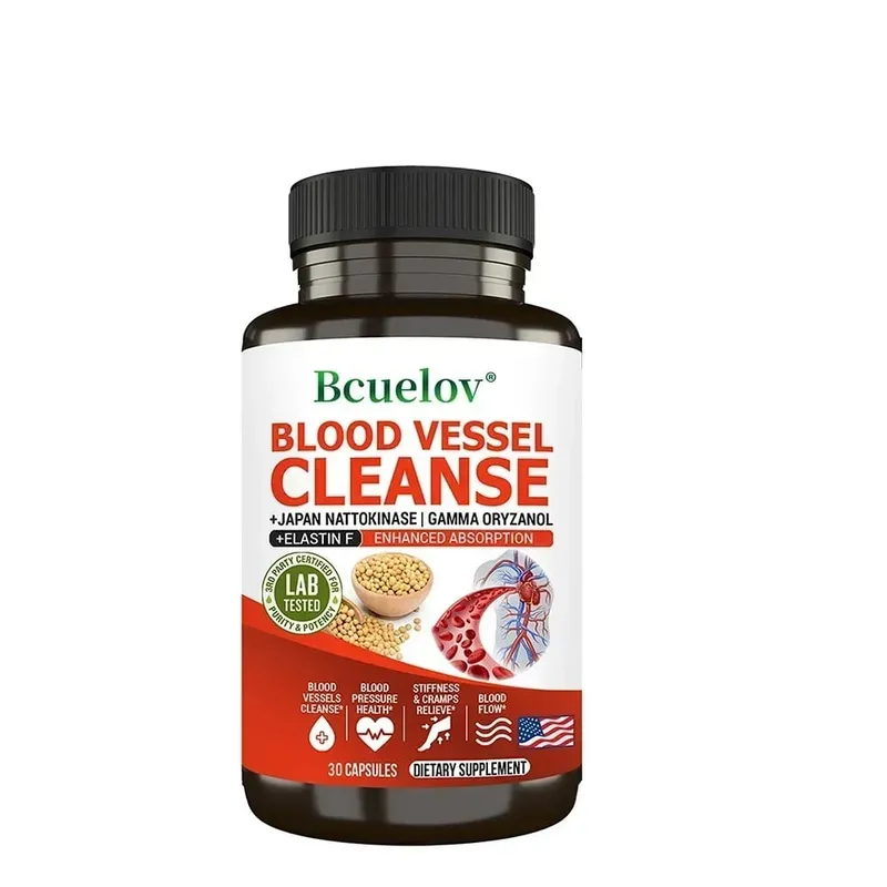Nattokinase Capsules - Supports Heart and Circulatory Health Helps Maintain Daily Health Vegan and Gluten-Free