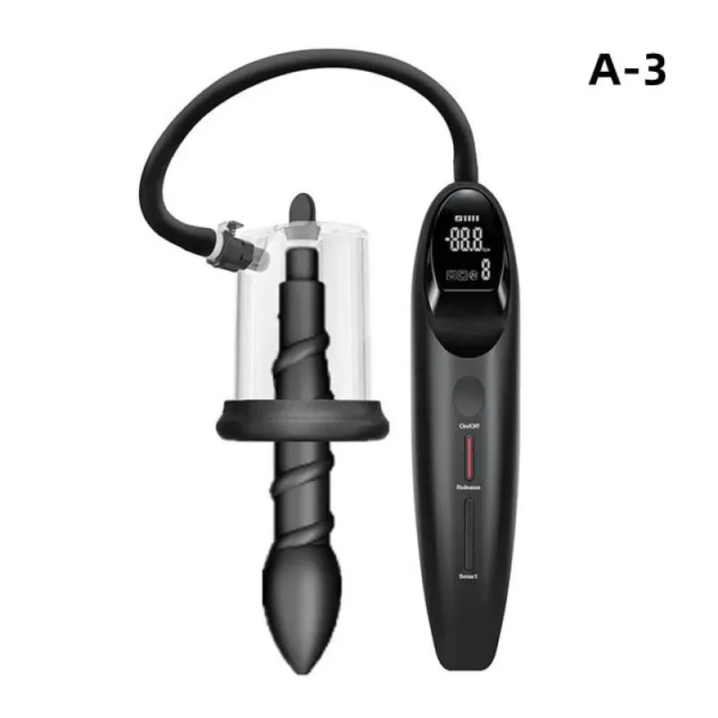 Smart Vacuum Pump Sucking Anal Plug Female Prostate Massage Stimulator Buttplug Male Masturbator Adult Sex Toys For Man Women