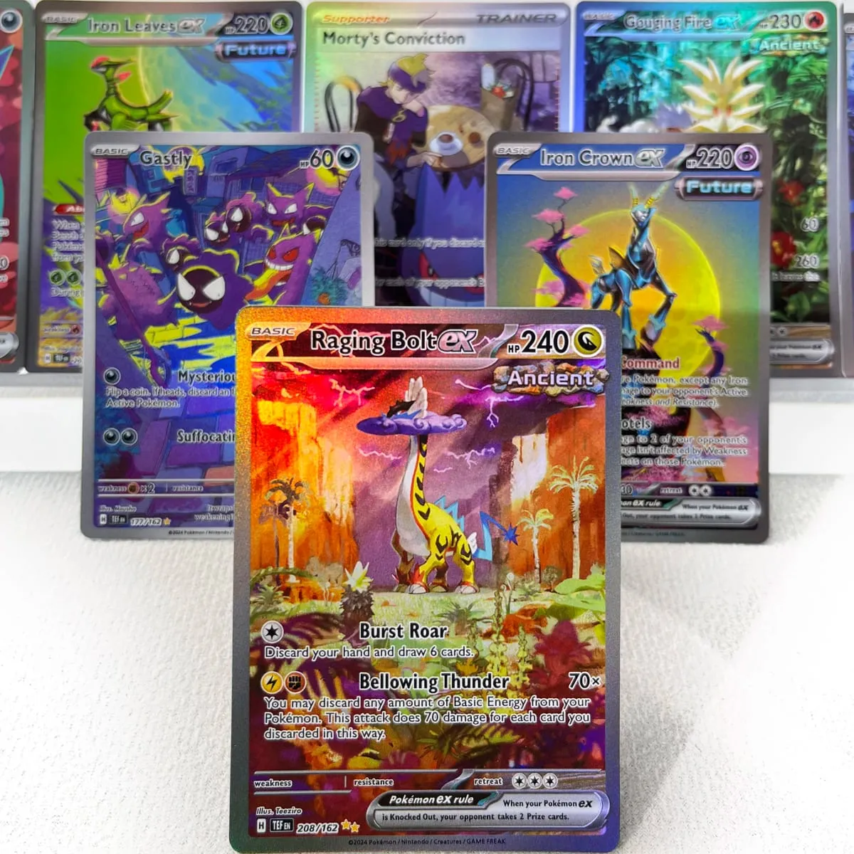 Pokémon 151 PKM Cards PTCG3-D Bulbasaur Squirt Rainbow Gengar ex Holographic Ex GX Rare Collection Battle Toys Gifts for Hobbies