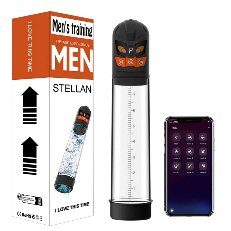 Automatic Penis Water Pump Electric Penis Pump Masturbator Penis Extender Dick Enlarger for Penis Trainer Sex Toys for Men